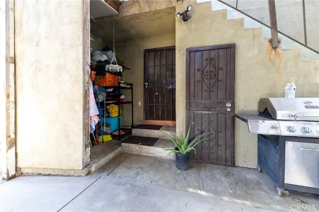 a view of storage and utility room