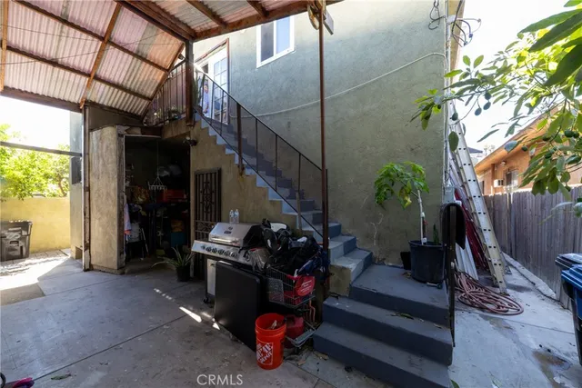 a view of outdoor space deck and outdoor kitchen