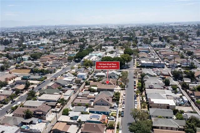 an aerial view of a city