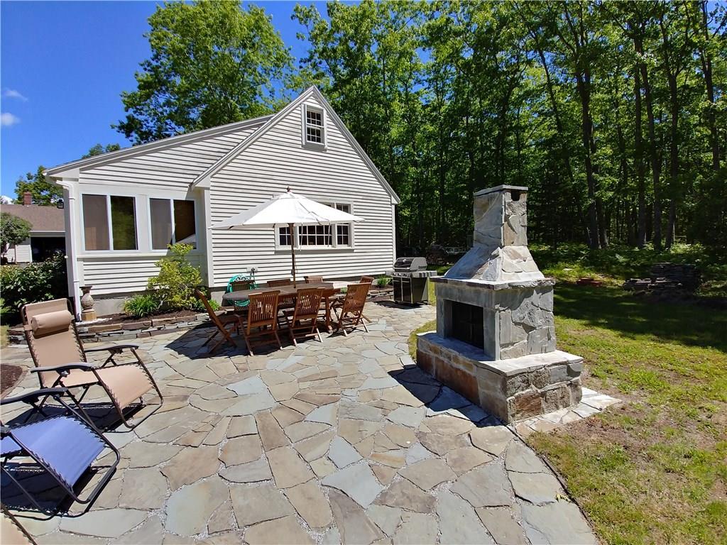 79 Moxie Cove Road Round Pond, ME 04564 - Photo 27 of 35 Relax and enjoy the patio & fireplace.