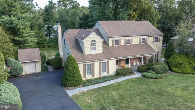 a aerial view of a house