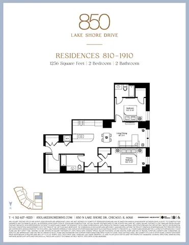 $599,000 | 850 North Lake Shore Drive, Unit 810, Chicago, IL 60611