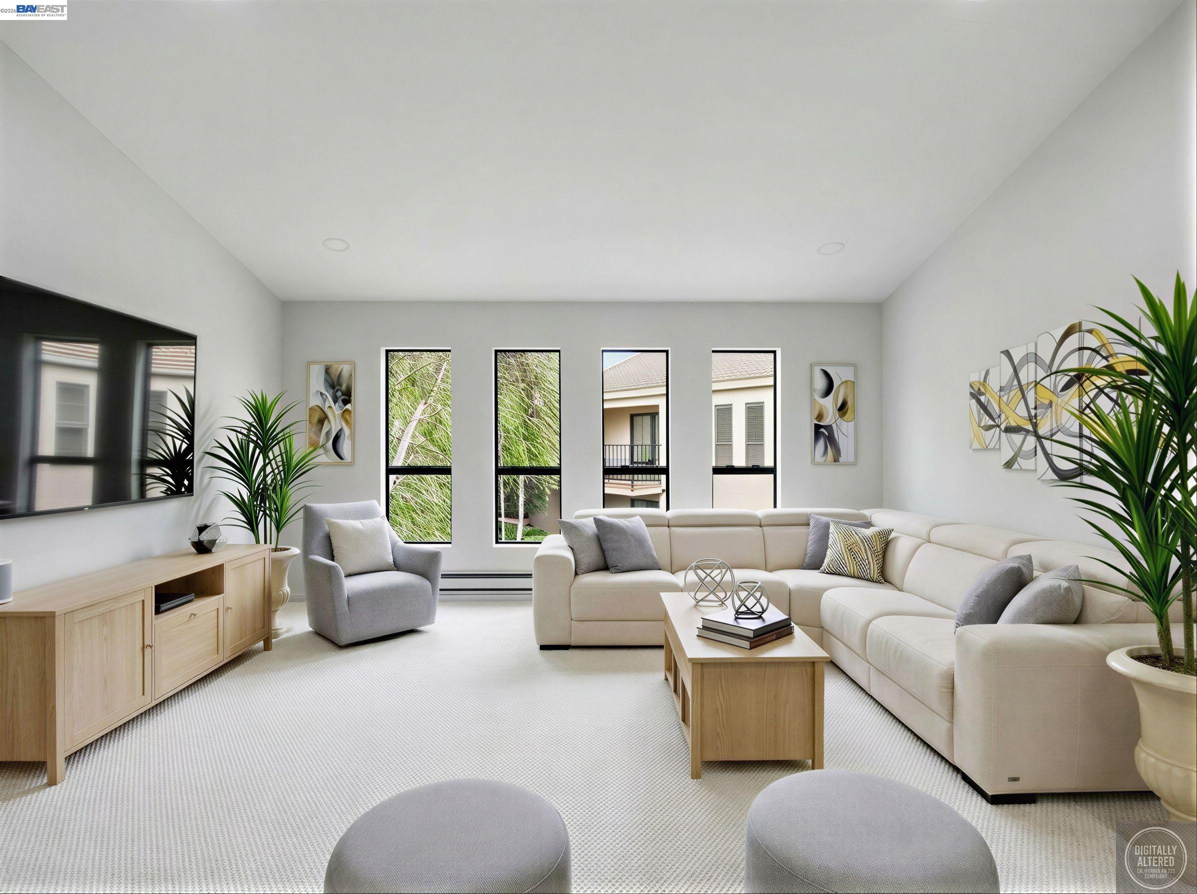 39450 Albany Common, Unit X Fremont, CA 94538 - Photo 3 of 46 a living room with furniture and a potted plant