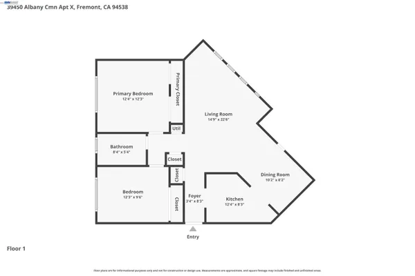 $488,800 | 39450 Albany Common, Unit X, Fremont, CA 94538