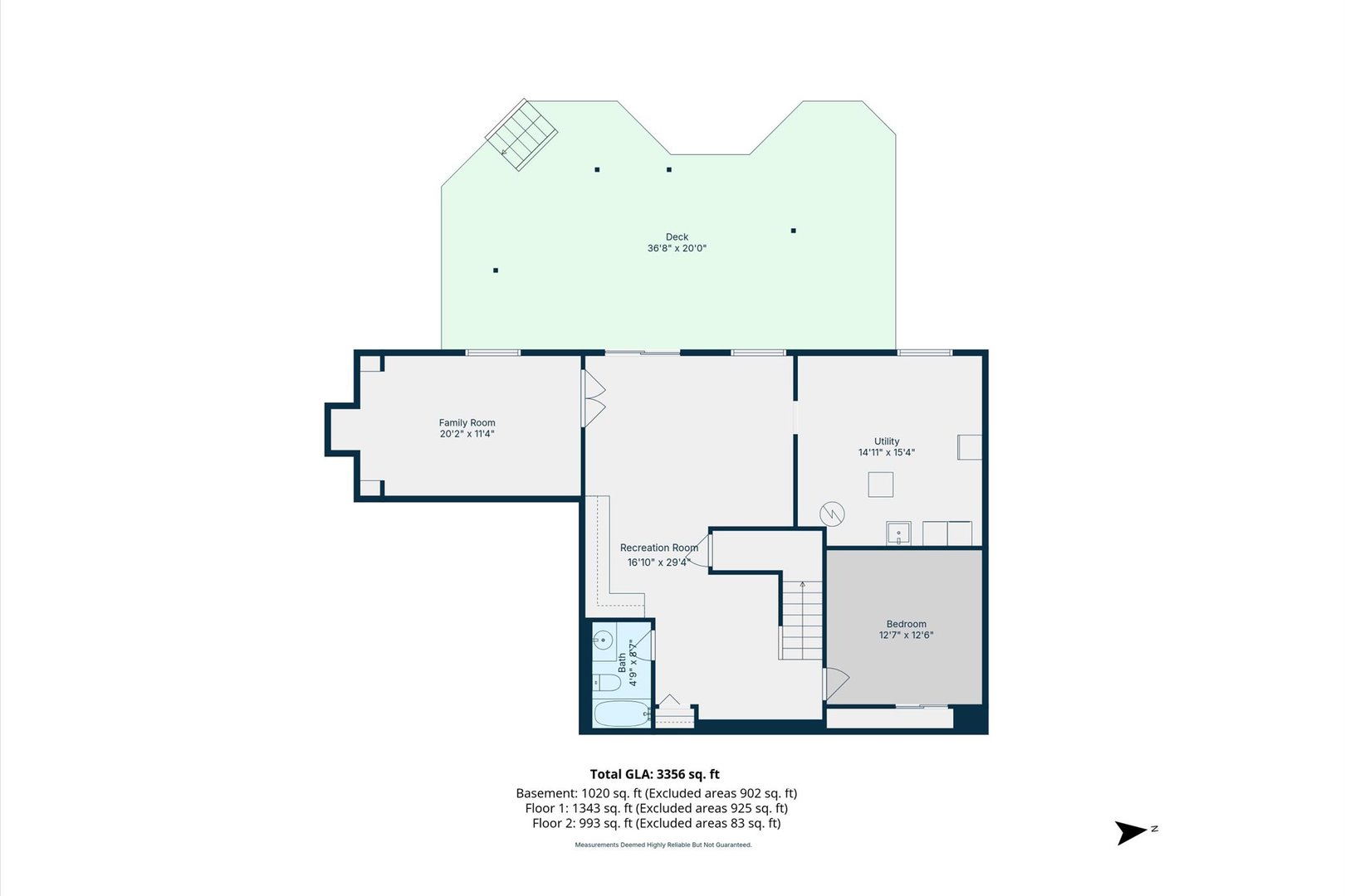 1034 Heather Court Fox River Grove, IL 60021 - Photo 47 of 64 a picture of a room with black and white walls