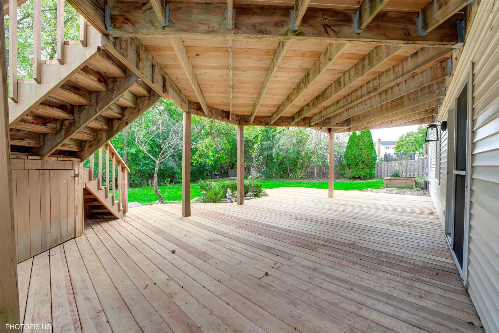 1034 Heather Court Fox River Grove, IL 60021 - Photo 51 of 64 a view of a patio with wooden floor