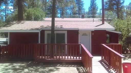 a view of a house with a balcony