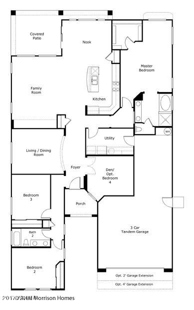 17657 West Agave Road Goodyear, AZ 85338 - Photo 37 of 37 Arcadia Floor Plan 2
