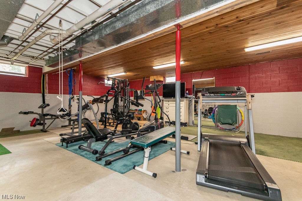 16417 Old State Road Middlefield, OH 44062 - Photo 32 of 35 Basement workout area