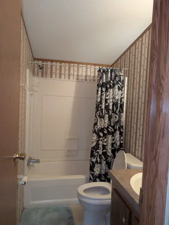 a bathroom with a toilet a sink and a bathtub