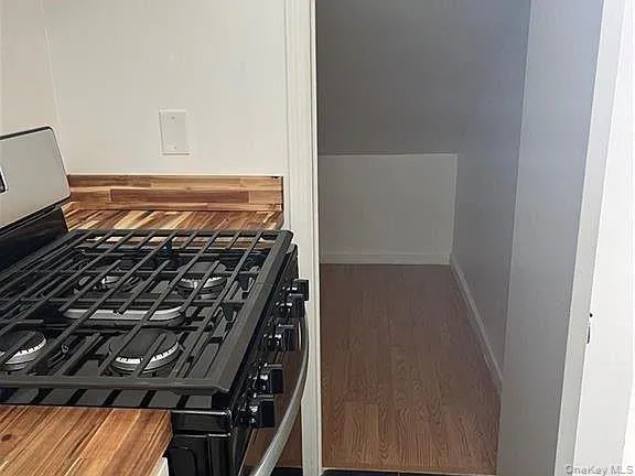 a close up of a stove top oven