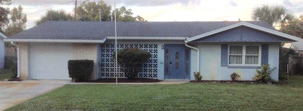a view of a house with a door