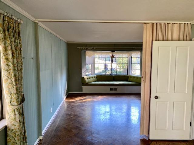 1300 La Honda Road Hillsborough, CA 94010 - Photo 10 of 17 a view of a room with wooden floor and a window