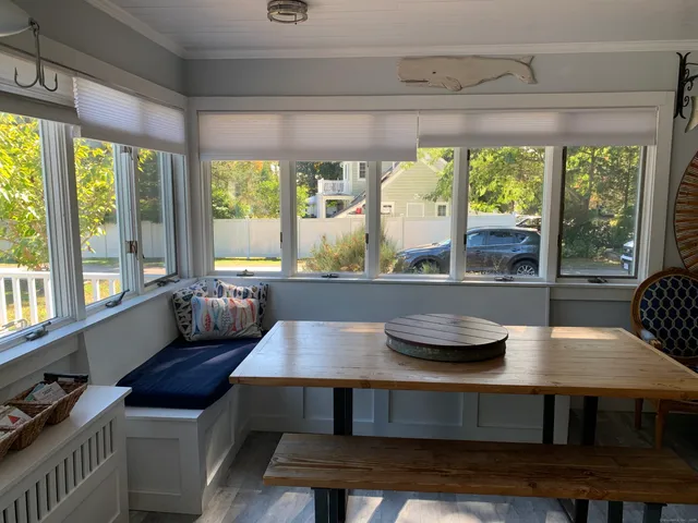 a room with furniture and a window