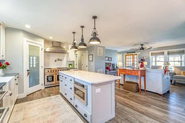 view of an entryway with wooden floor