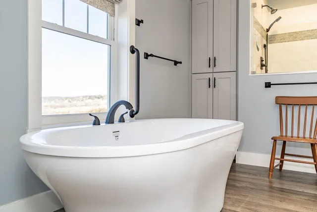 a view of city and ocean