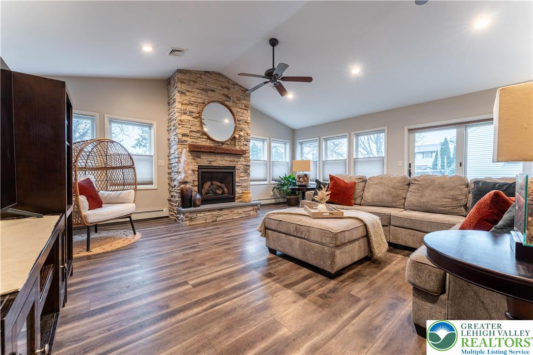 345 South Whitfield Street Nazareth, PA 18064 - Photo 11 of 29 a living room with fireplace furniture and a fireplace