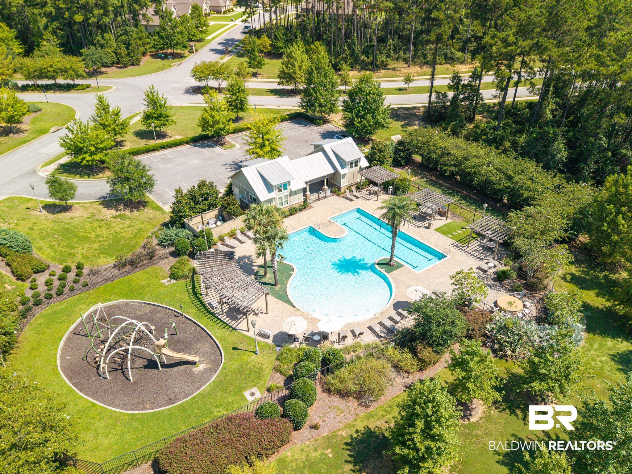 12785 Warbler Street Daphne, AL 36527 - Photo 48 of 53 Aerial view of a pool area