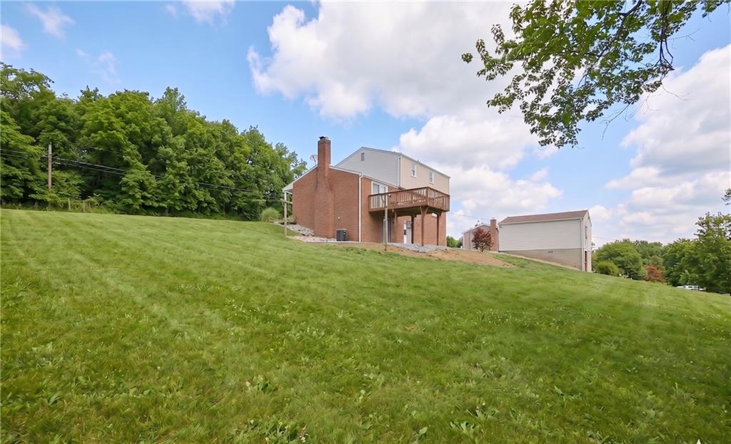 151 Stone Quarry Road Aliquippa, PA 15001 - Photo 25 of 26 Back rear corner of lot showing detached garage and back deck
