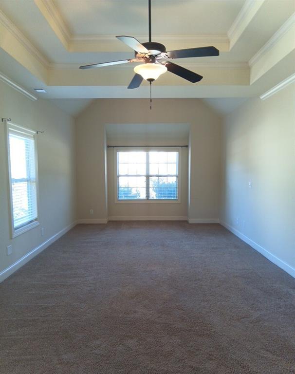 307 Cinnamon Bark Pass Locust Grove, GA 30248 - Photo 15 of 26 an empty room with a chandelier fan and windows