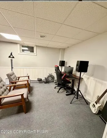 a room with furniture