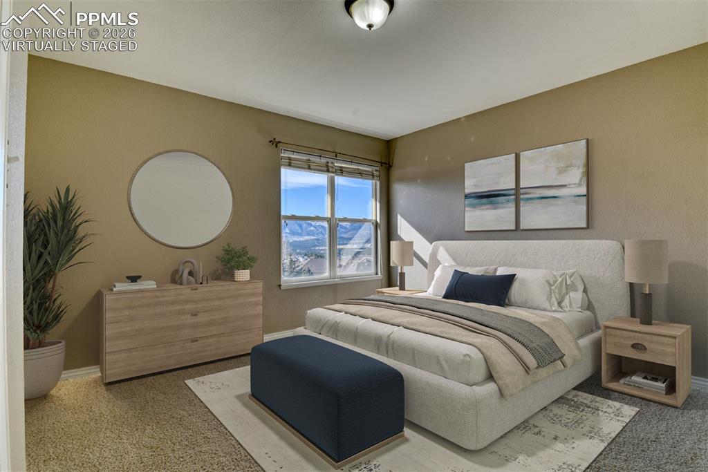 Undisclosed Address Colorado Springs, CO 80921 - Photo 17 of 49 a bedroom with a bed and window