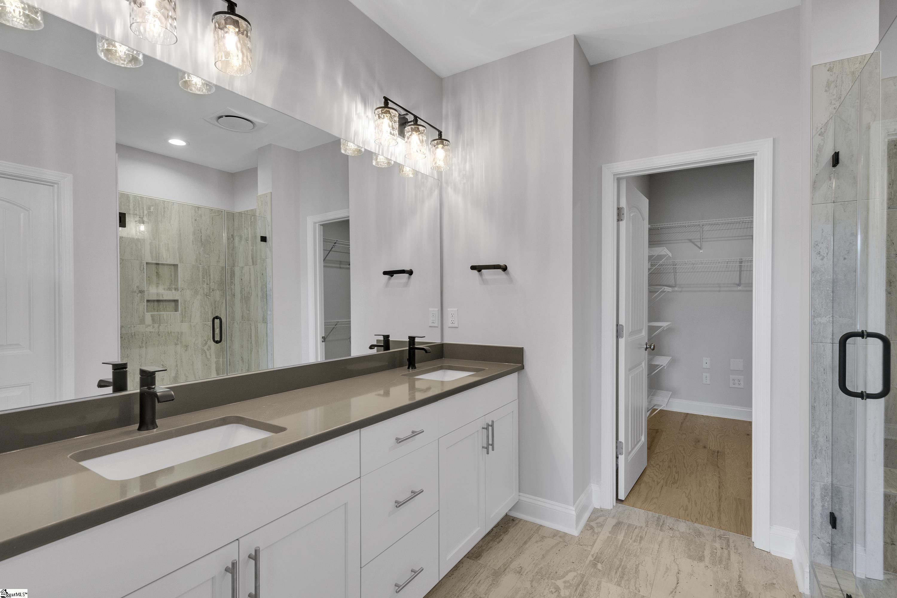 8 Red Lion Road, Unit SITE 15 Greenville, SC 29607 - Photo 8 of 23 Featuring double vanities, private water closet, tile shower with seat and soap/shampoo niche