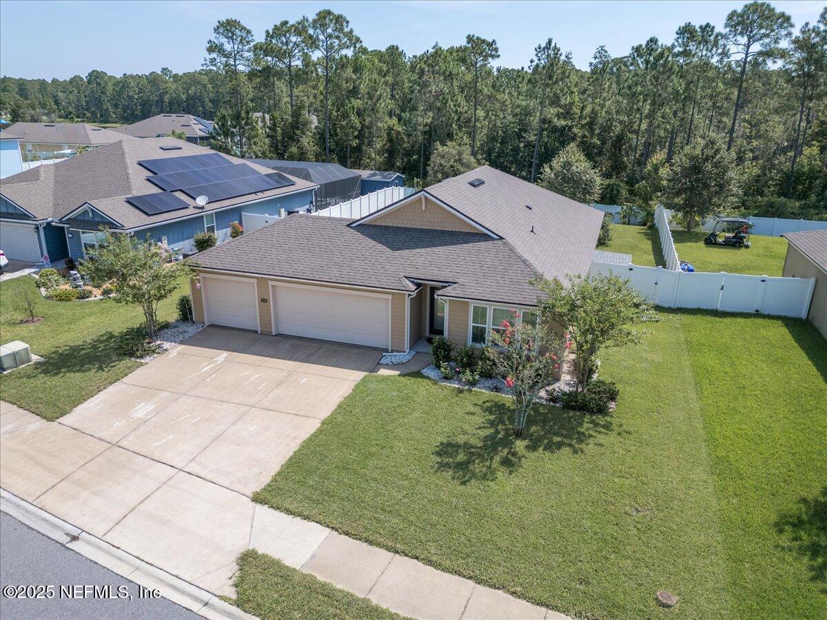 88 North Hamilton Springs Road St. Augustine, FL 32084 - Photo 67 of 73 a aerial view of a house with a yard
