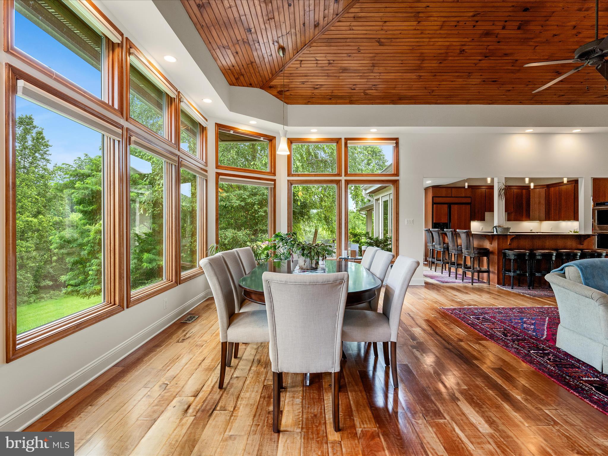 3959 Cobbler Mountain Road Delaplane, VA 20144 - Photo 27 of 106 a view of a dining room with furniture window and wooden floor