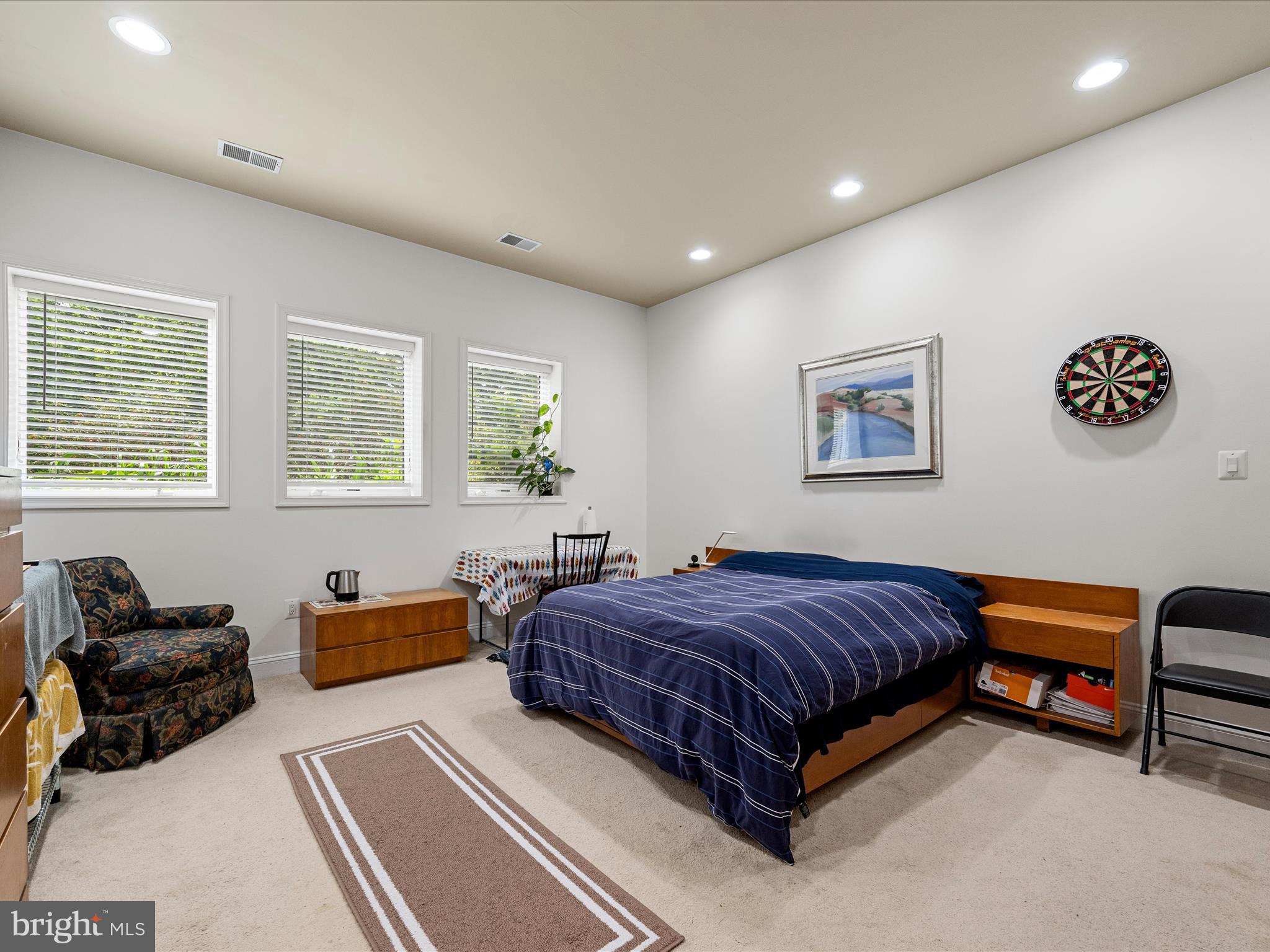 3959 Cobbler Mountain Road Delaplane, VA 20144 - Photo 57 of 106 a spacious bedroom with a bed and a couch