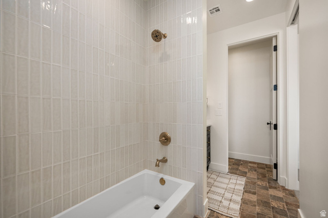 4871 South Homestead Way Washington, UT 84780 - Photo 82 of 151 Bathroom with stone finish floors, shower / tub combination, and vanity