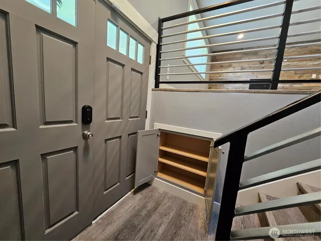 a view of a house with a window