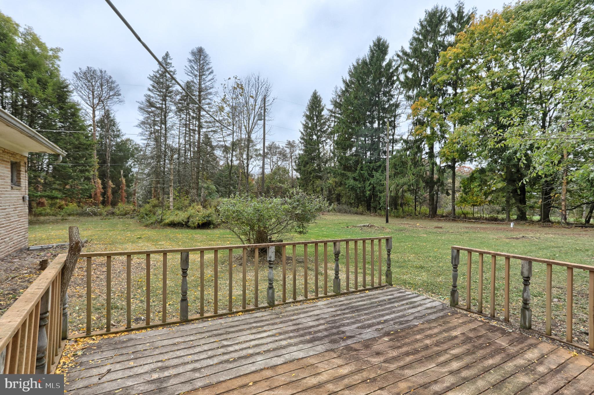 77 Tiley Road Ashland, PA 17921 - Photo 24 of 35 a view of deck and yard with trees in the background