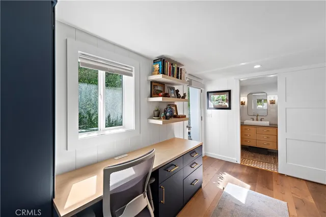 a room with furniture and a window