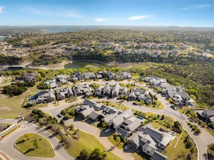 an aerial view of a city with lots of residential buildings