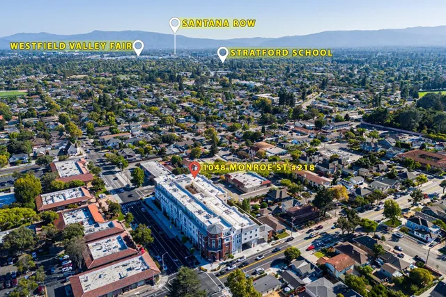 an aerial view of a city