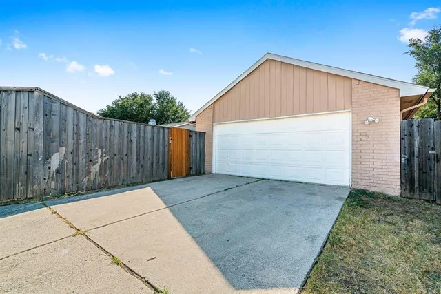 a backyard of a house