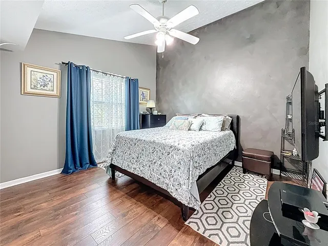 a view of street with a building in the background