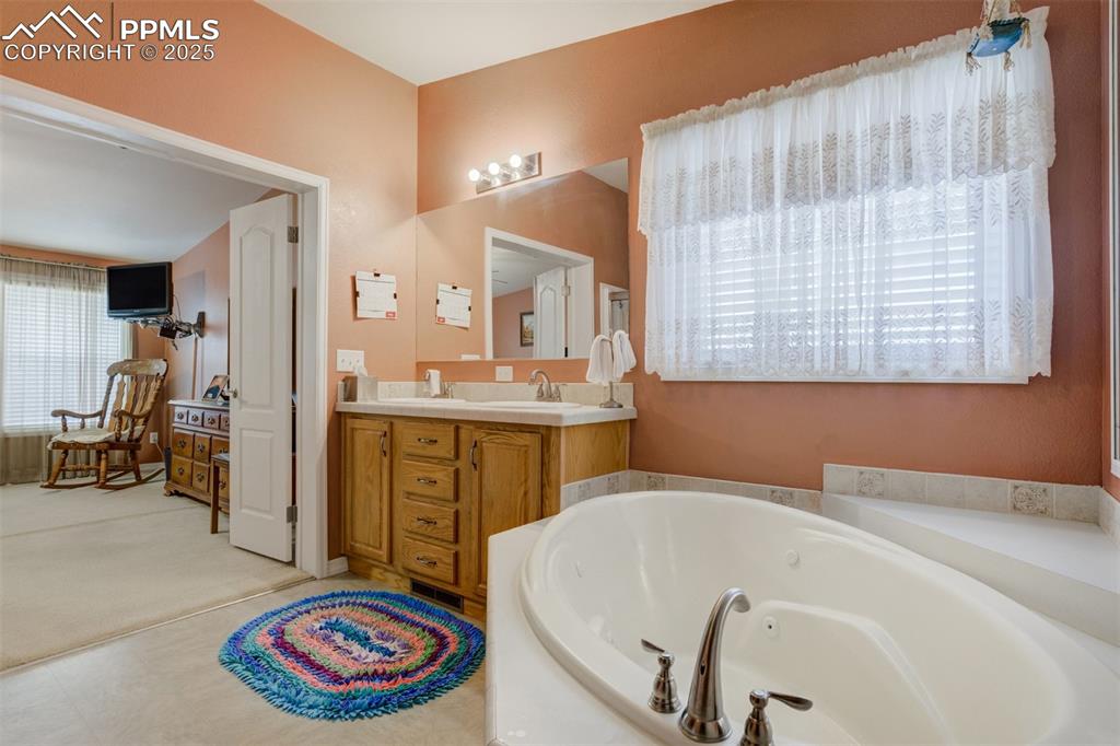 22038 County Road 2 Rush, CO 80833 - Photo 24 of 50 Bathroom with a whirlpool tub and vanity