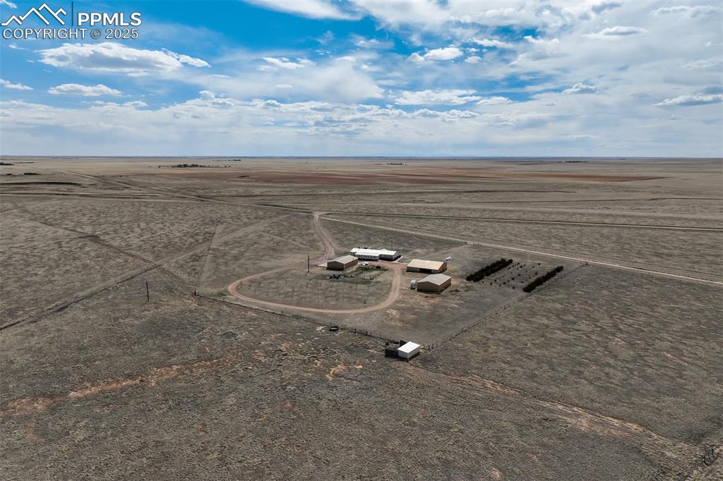 22038 County Road 2 Rush, CO 80833 - Photo 49 of 50 Birds eye view of property with a rural view