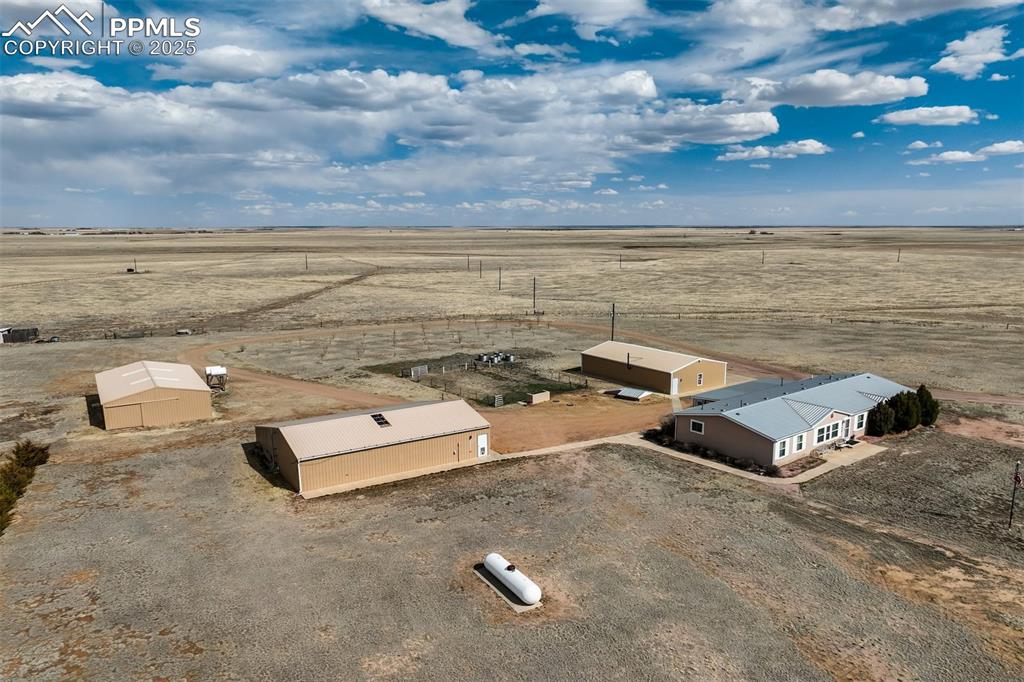 22038 County Road 2 Rush, CO 80833 - Photo 5 of 50 Birds eye view of property featuring a rural view