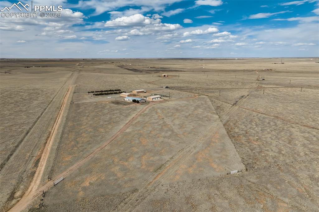 22038 County Road 2 Rush, CO 80833 - Photo 9 of 50 Bird's eye view featuring a rural view