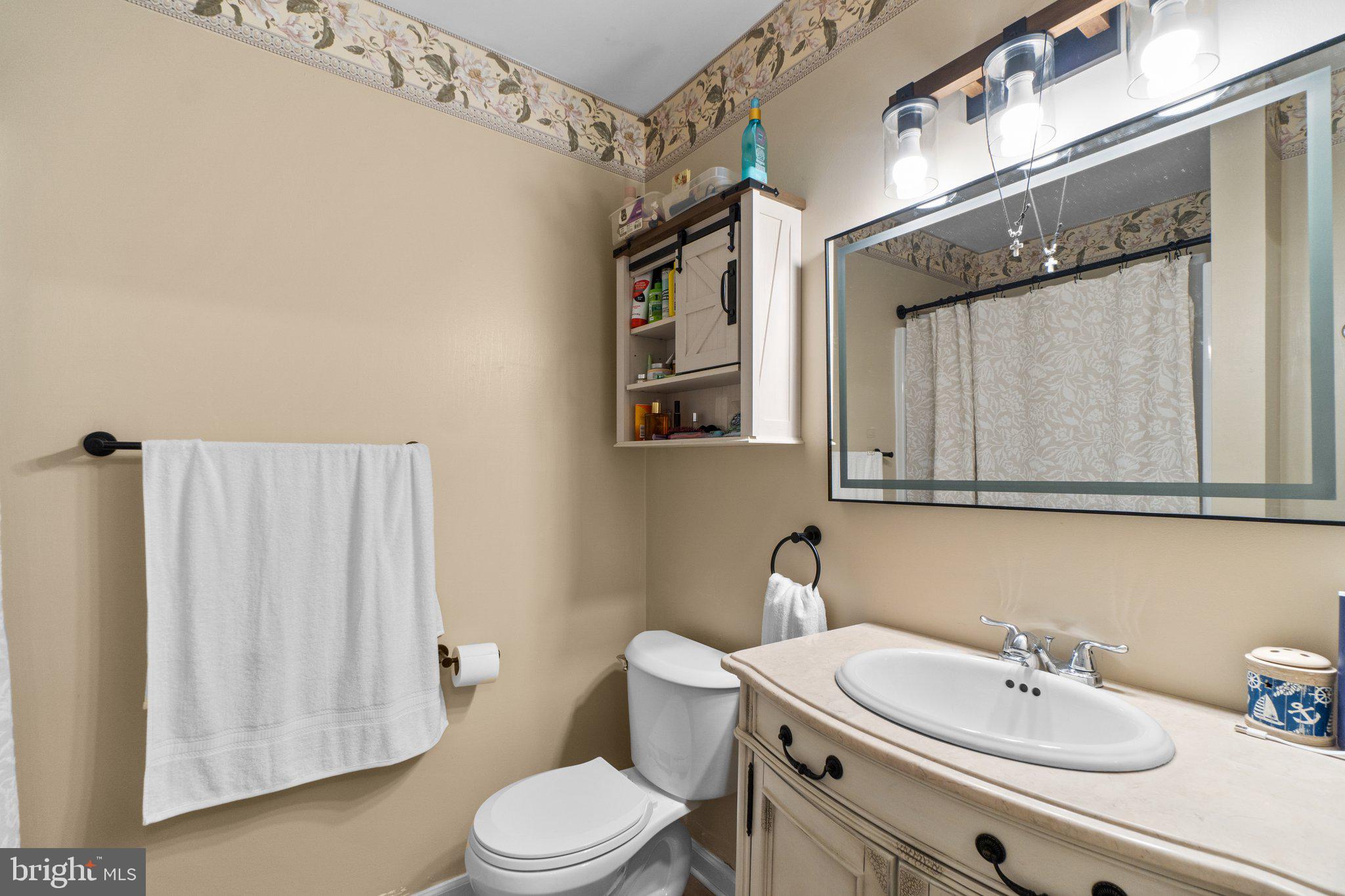 4701 Gross Mill Road Hampstead, MD 21074 - Photo 17 of 62 a bathroom with a sink a toilet and shower