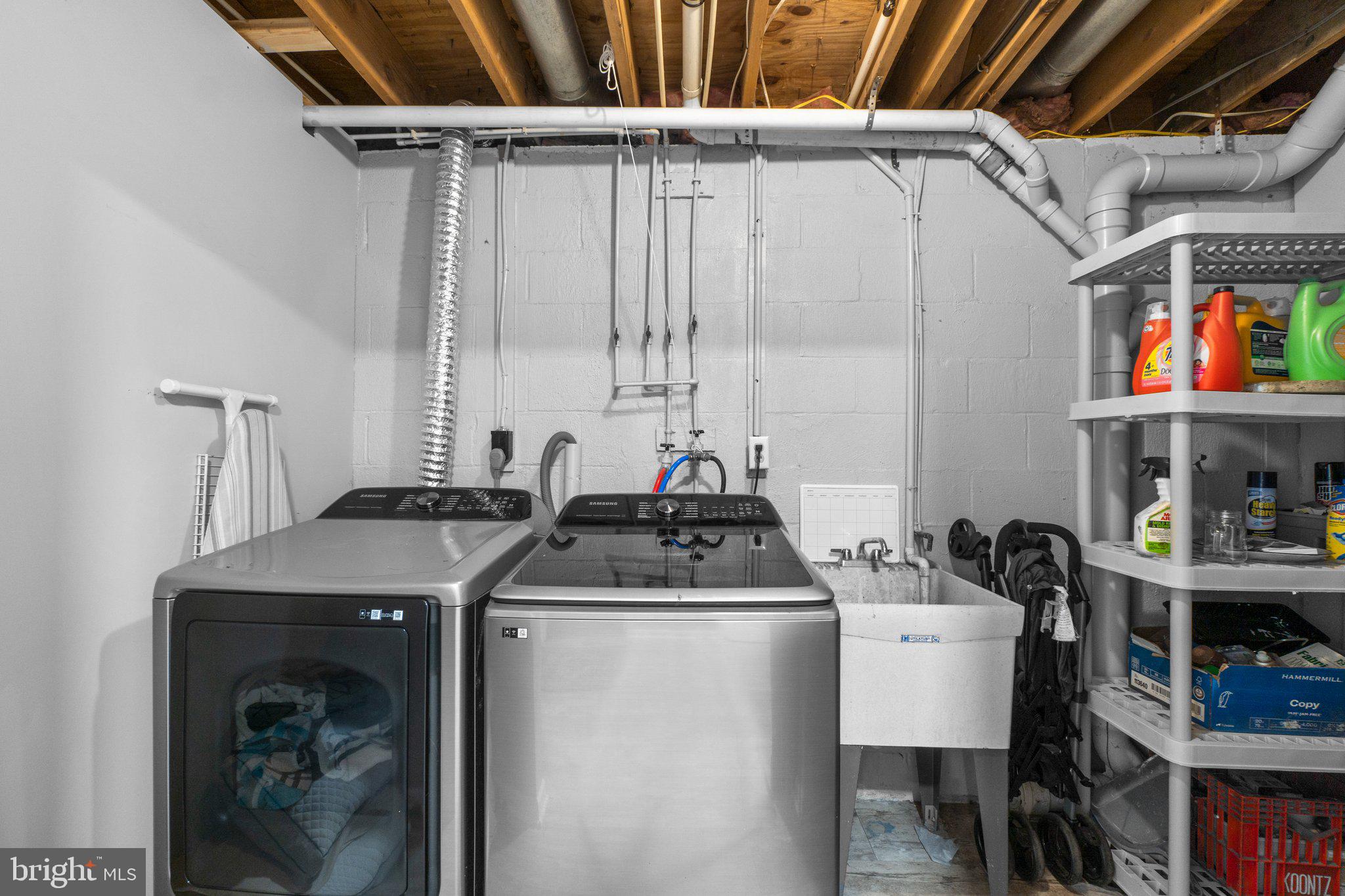 4701 Gross Mill Road Hampstead, MD 21074 - Photo 35 of 62 a utility room with sink dryer and washer