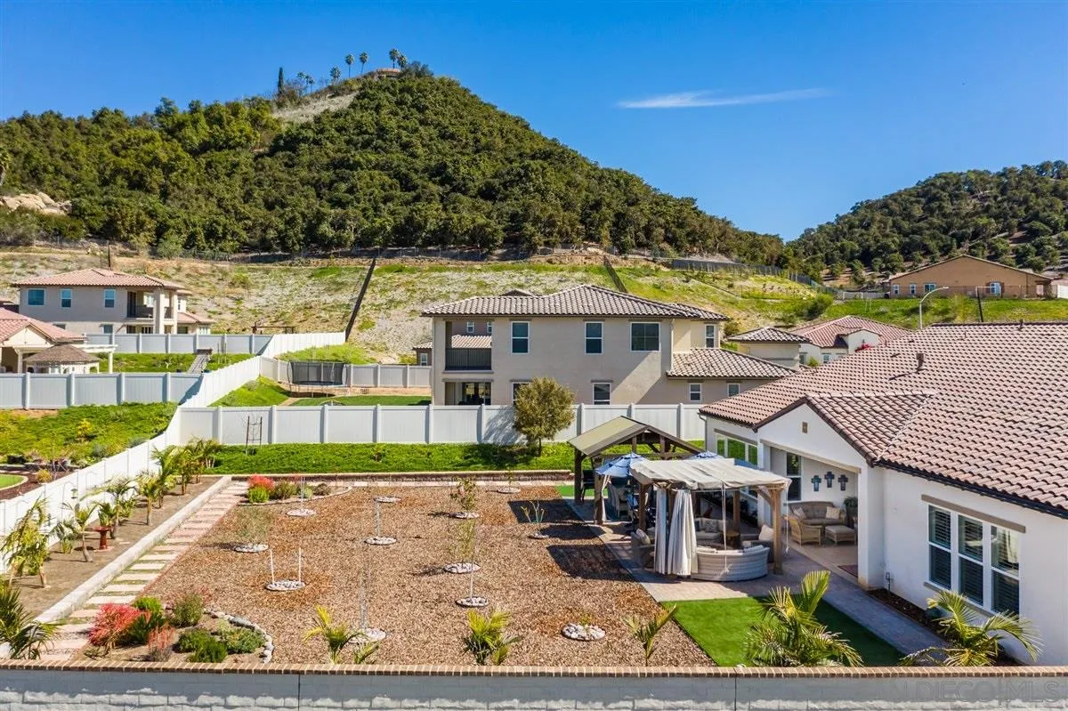 1309 Malone Court Escondido, CA 92026 - Photo 35 of 39 a view of a house with a swimming pool