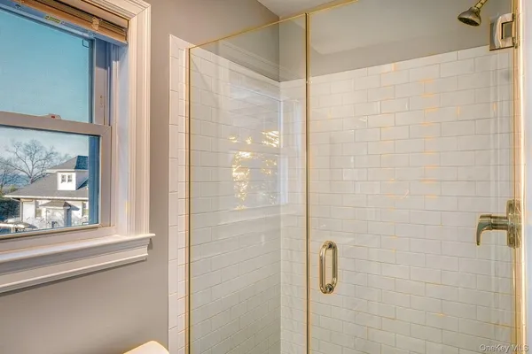 a workspace with furniture and a window