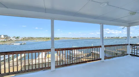 a view of city from a balcony