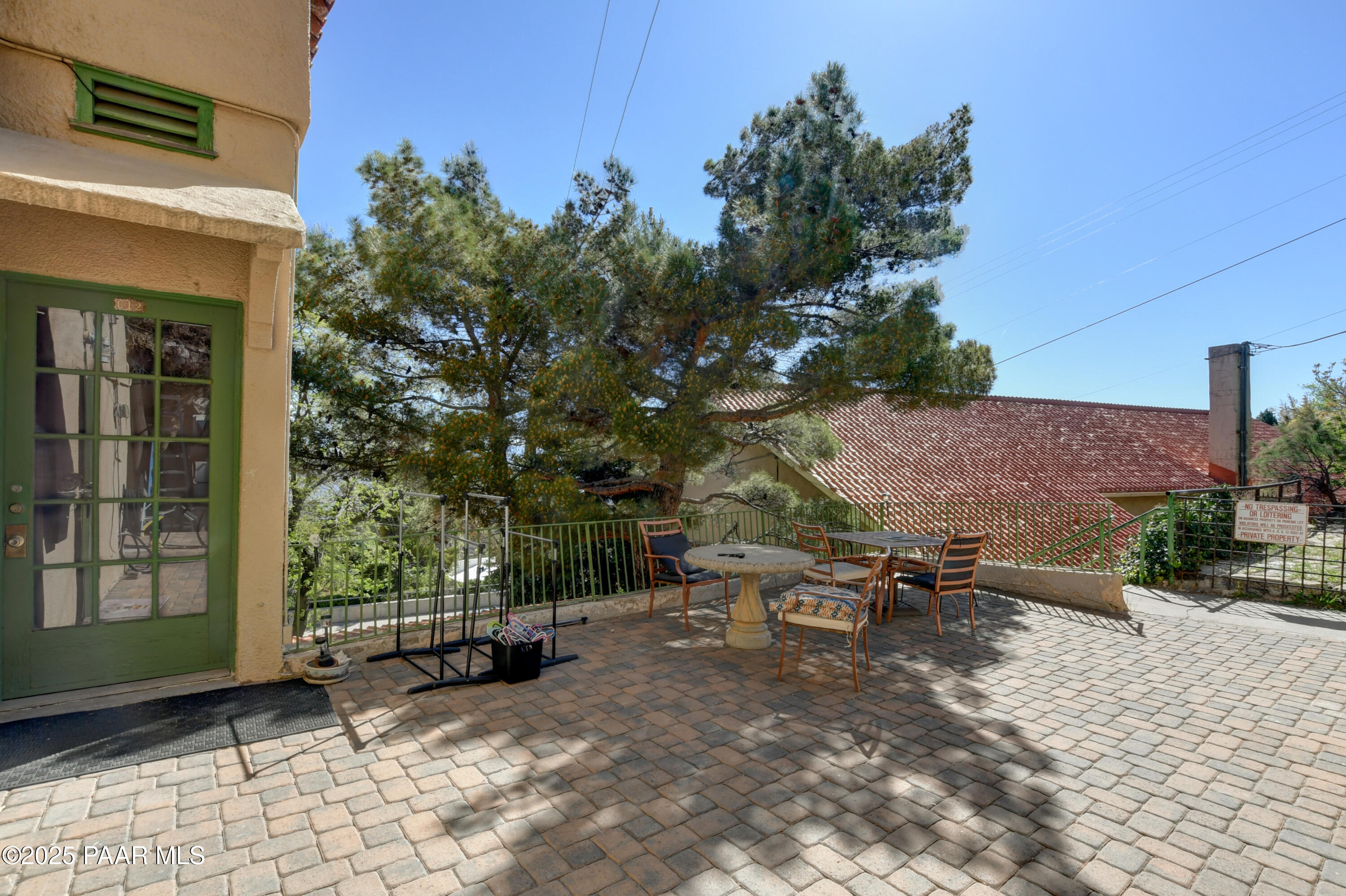 403 Clark Street Jerome, AZ 86331 - Photo 28 of 60 a view of a bench in patio of a house