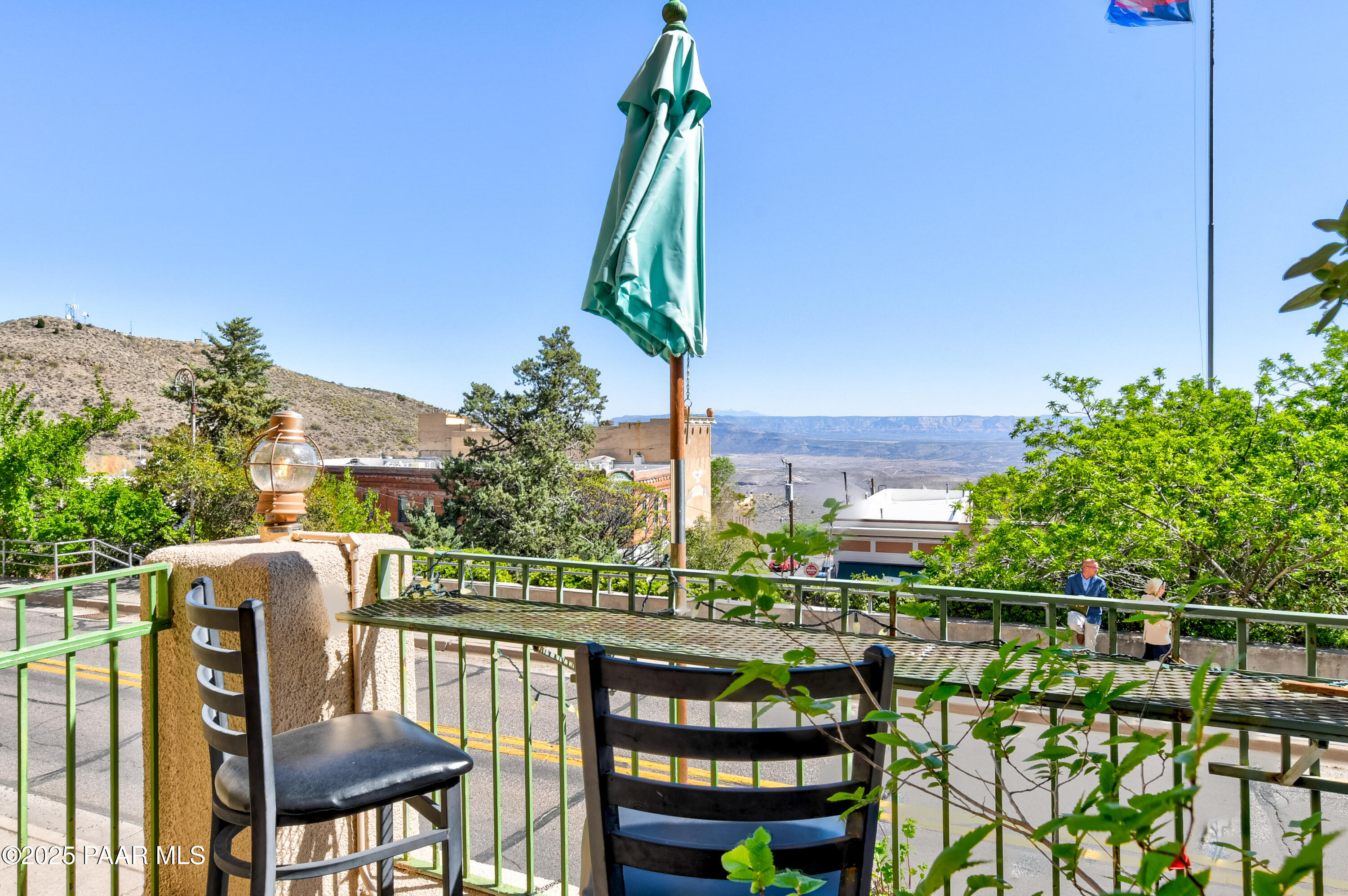 403 Clark Street Jerome, AZ 86331 - Photo 33 of 60 a view of a chairs and table on the terrace