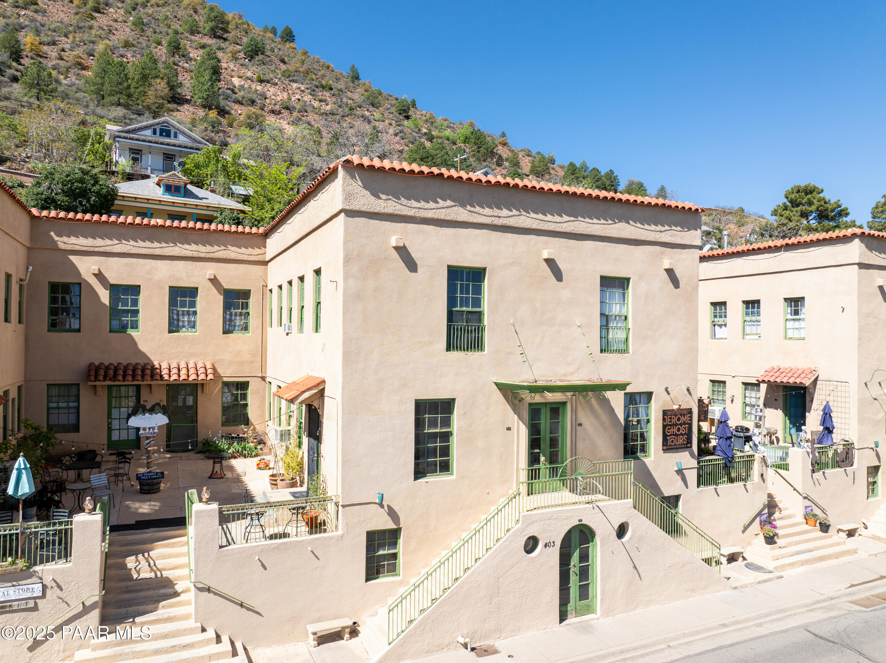 403 Clark Street Jerome, AZ 86331 - Photo 58 of 60 a view of a white building with many windows